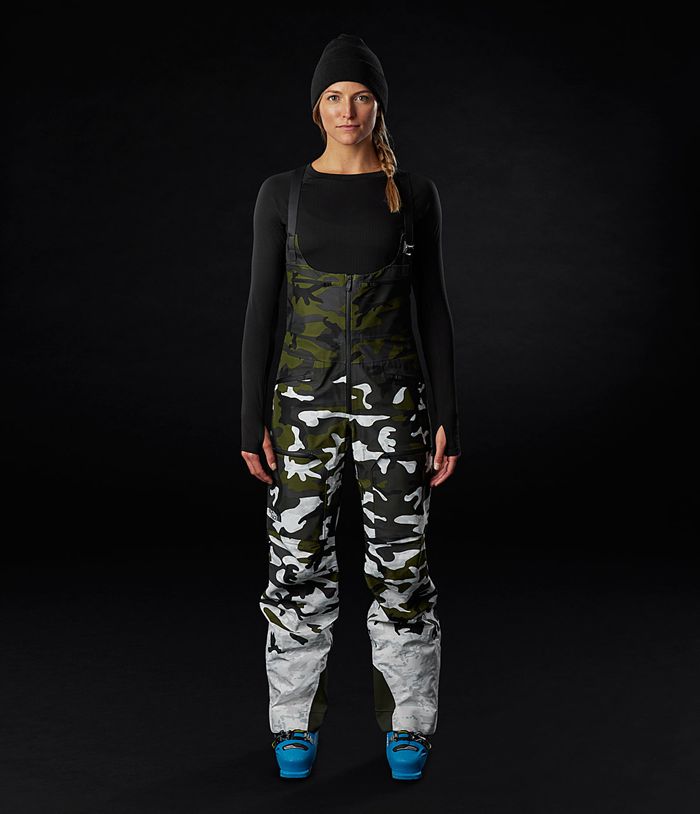 The North Face Snow Pants A-CAD FUTURELIGHT™ Bib White/Green - Womens - Thailand IMFBG-9324